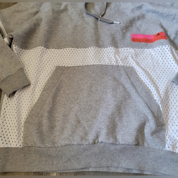 Adidas X Stella Mccarthy mesh cut out oversized hoody size medium functional zip - Picture 5 of 8